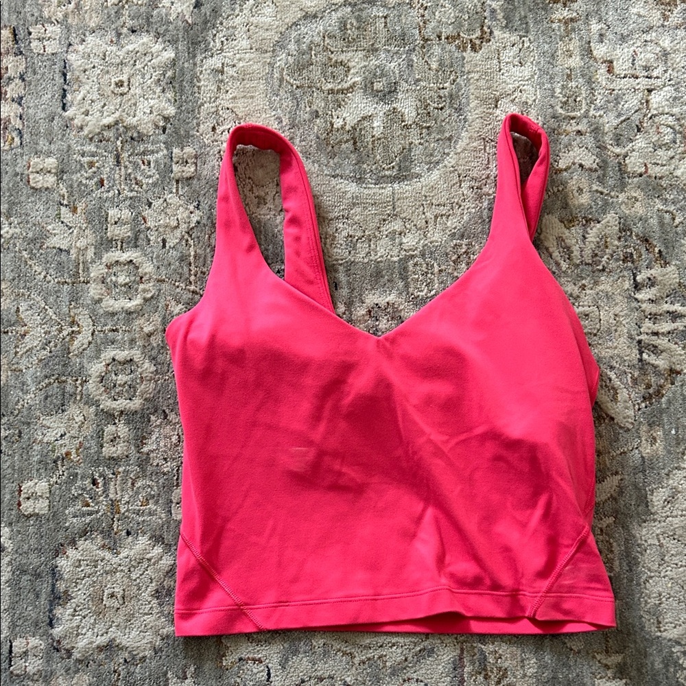 Lululemon Women's Pink Cropped workout Top